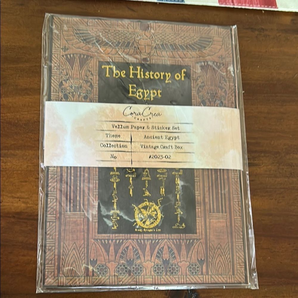 CoraCreaCrafts Ancient Egypt Wall Art 10 vellum and 10 full size stickers sheets